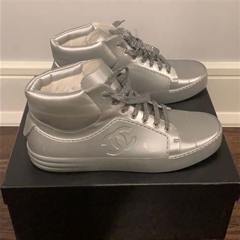 chanel high top sneakers ebay